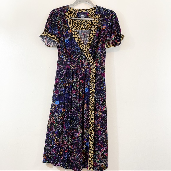 Anthropologie Maeve Floral Faux Wrap Dress Sz 2 - Picture 2 of 15